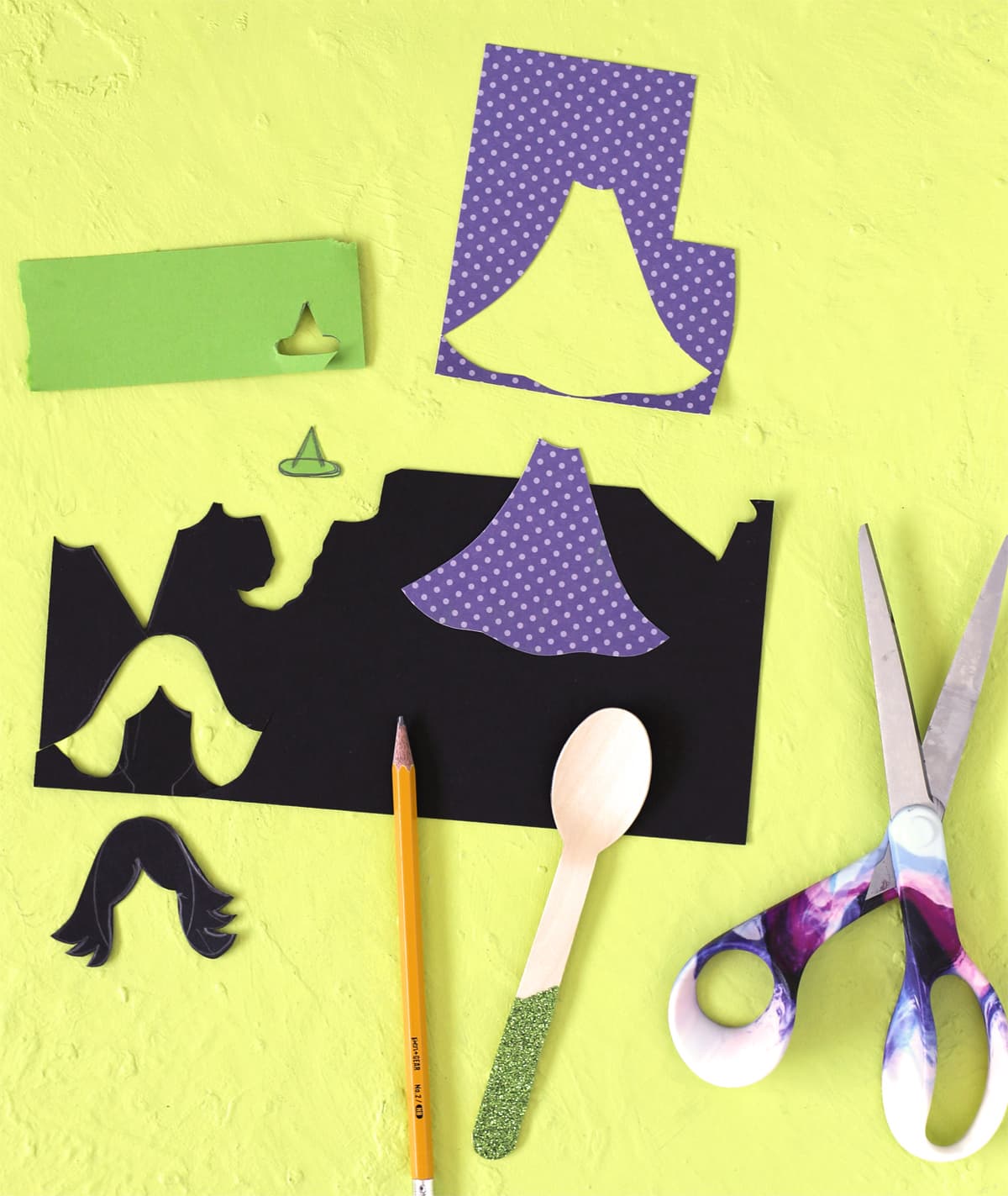 cut shapes out of paper