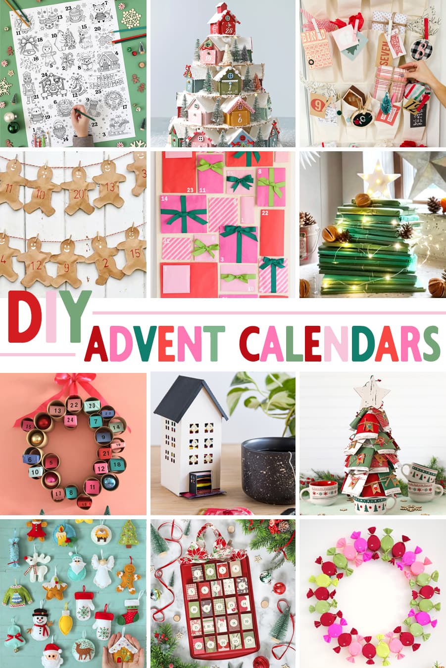 diy advent calendars to make for Christmas