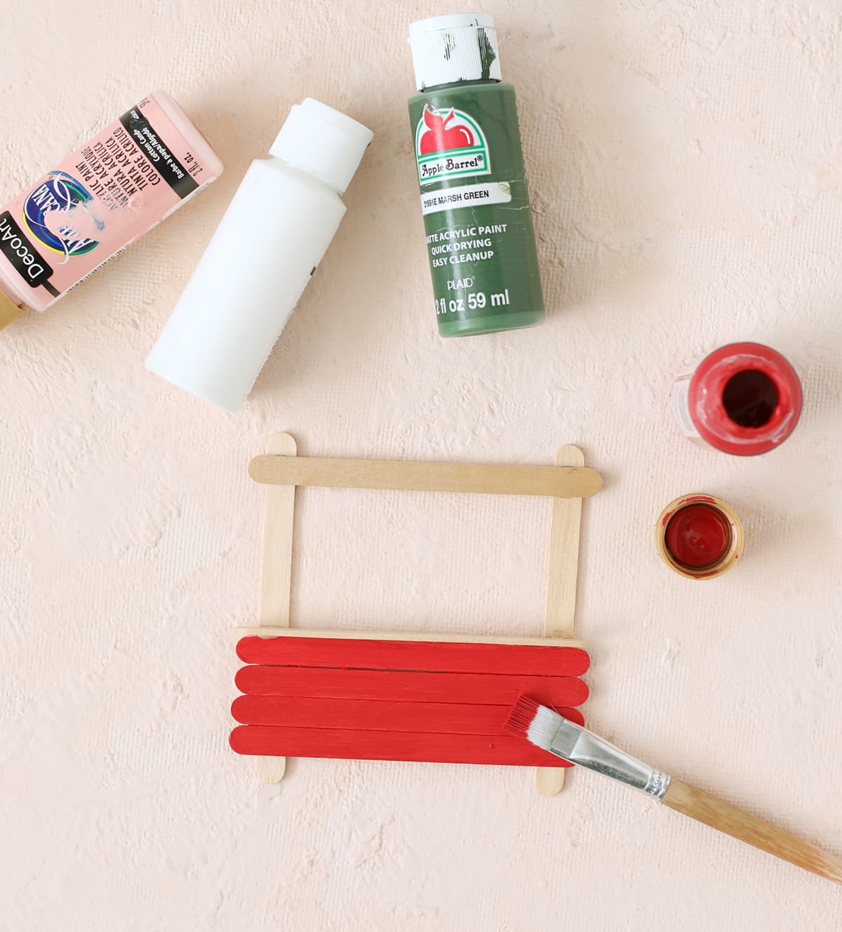 Paint popsicle sticks