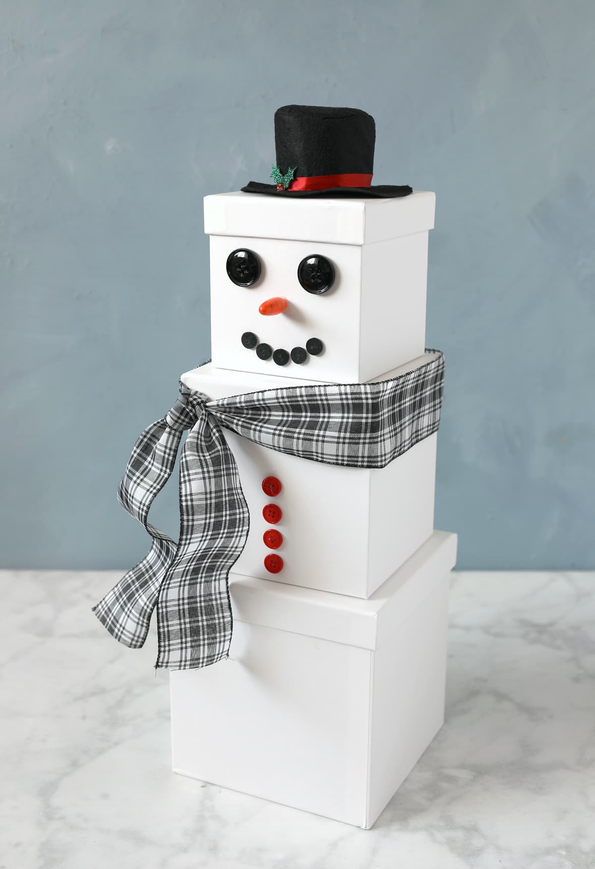 how to make snowman gift boxes