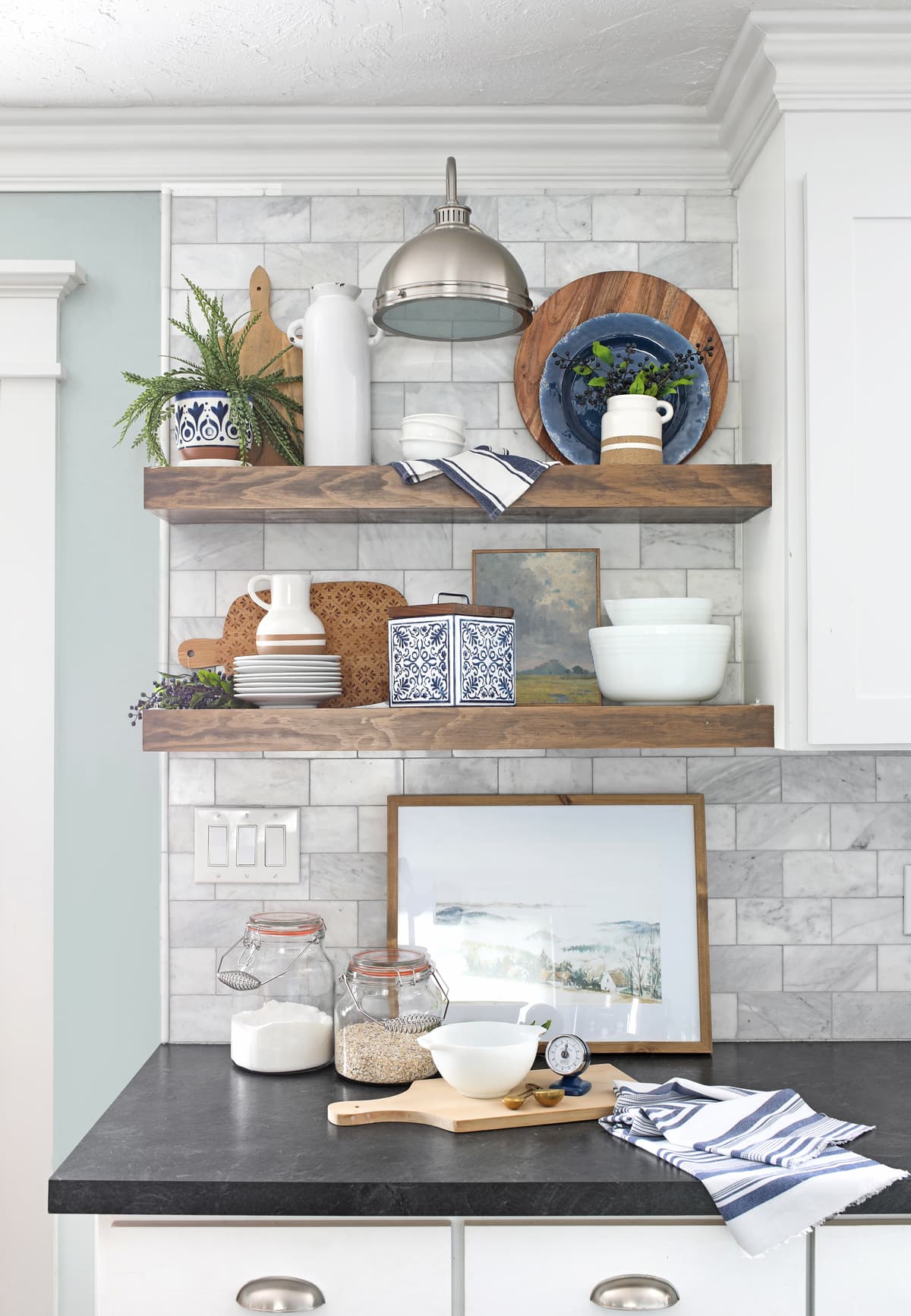 how to style shelves