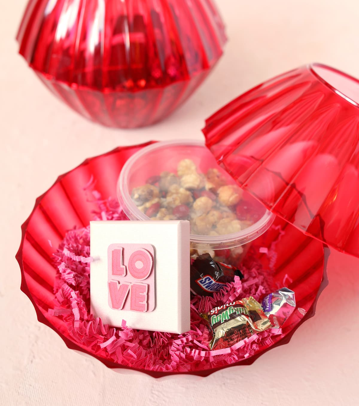 fill bowls with valentines day presents