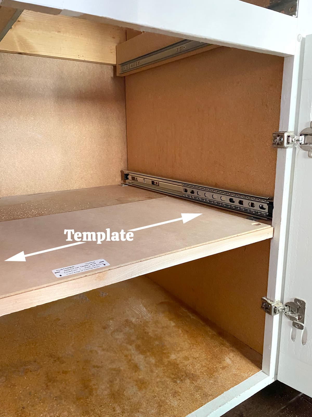 easy install pull out shelves