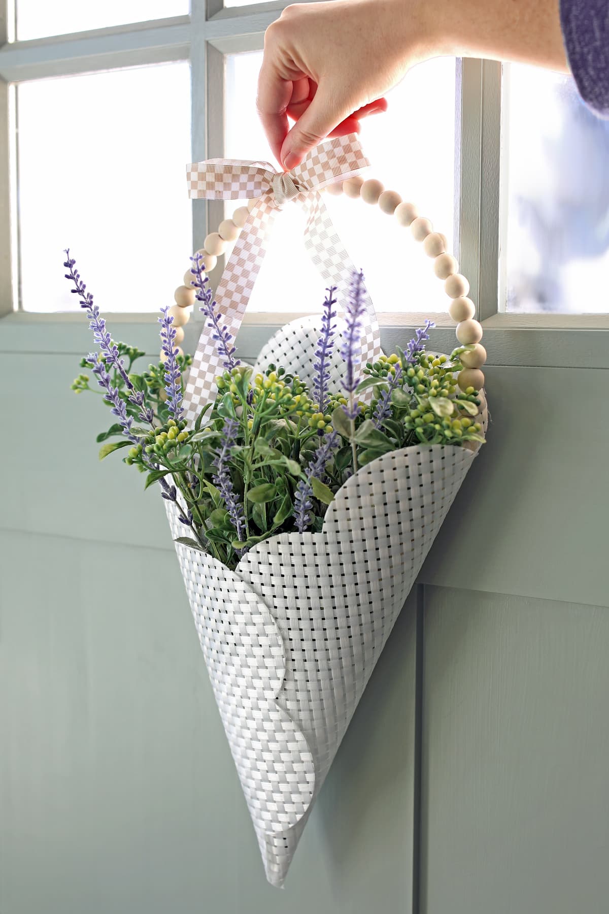 diy door basket craft